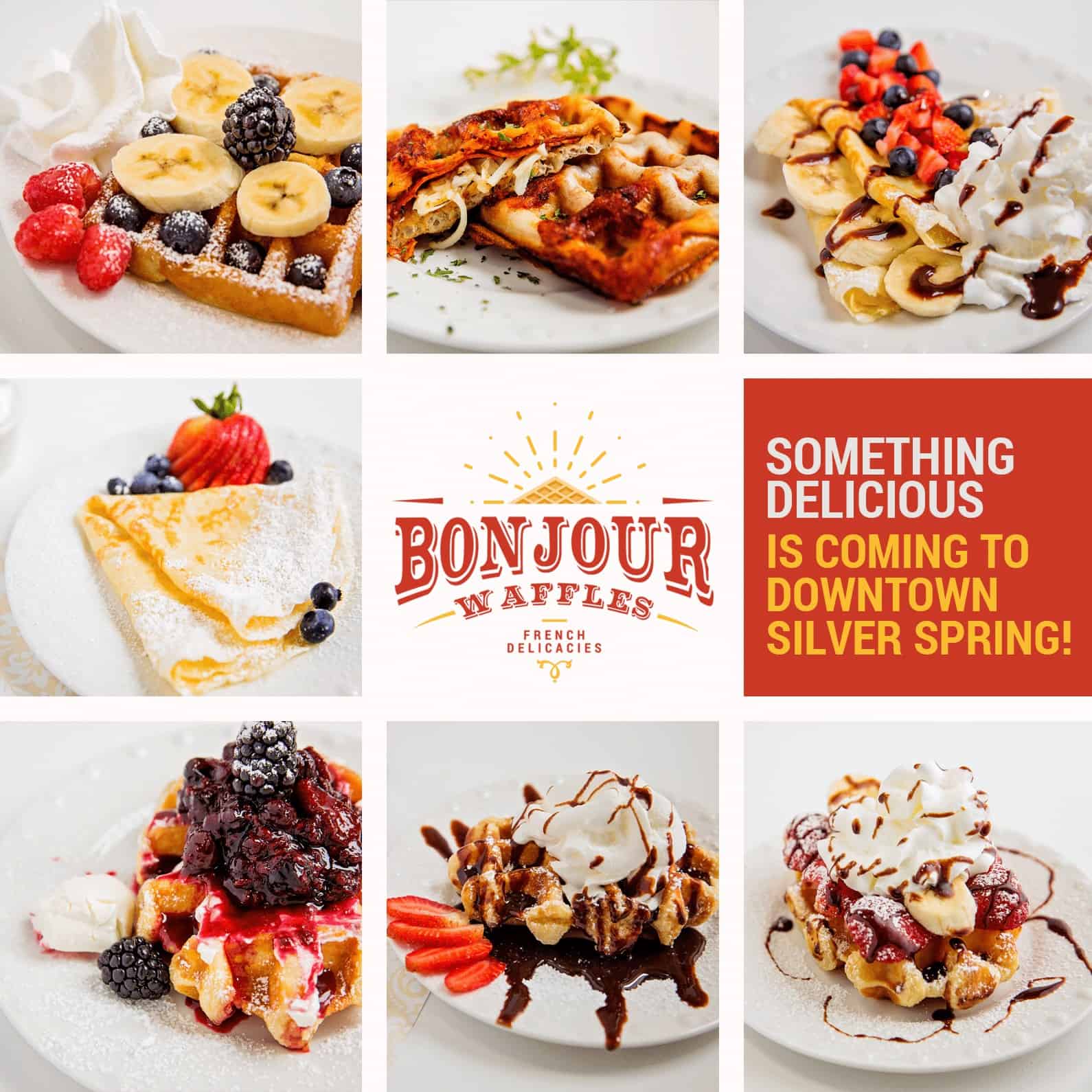 Bonjour Waffles back in business in Downtown Silver Spring